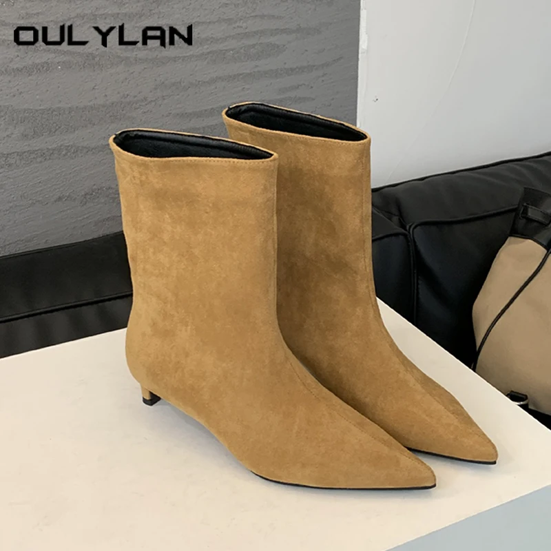Women Sexy Thin Low Heels Pointed Toe Ankle Boots Ladies Party Solid Color Shoes Fashion Black Brown Autumn Zipper Short Bootie
Women Sexy Thin Low Heels Pointed Toe Ankle Boots Ladies Party Solid Color Shoes Fashion Black Brown Autumn Zipper Short Bootie