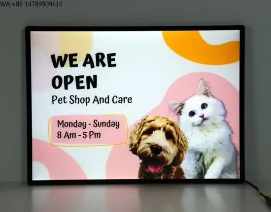 LEDTransparent Displays, Naked-eye 3D Screens, And Smart Light PolesA1/A2/A3/A4 Backlit Aluminum Frame Advertising Light Boxes
LEDTransparent Displays, Naked-eye 3D Screens, And Smart Light PolesA1/A2/A3/A4 Backlit Aluminum Frame Advertising Light Boxes