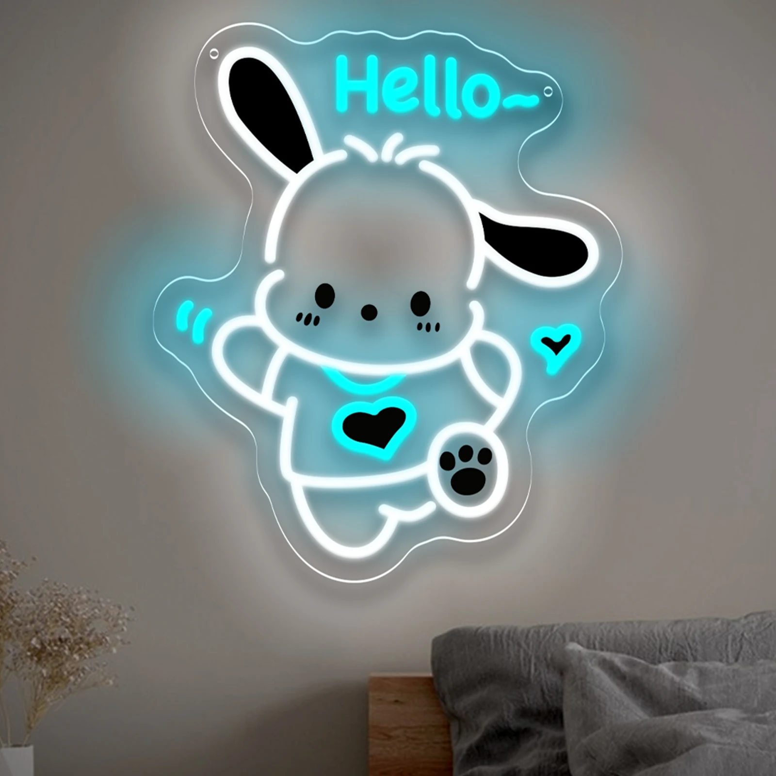 Pacha dog LED Neon Sign for Bedroom Kids Room Decor Cute Wall Art Creates Cozy Atmosphere Night Light Gift for Children Birthday
Pacha dog LED Neon Sign for Bedroom Kids Room Decor Cute Wall Art Creates Cozy Atmosphere Night Light Gift for Children Birthday