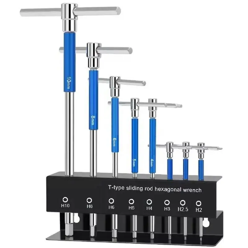 ABBN-Hex Key Wrench Set T-Handle Bicycle 2-10Mm CRV Steel Allen Key Bike Repair Tool For MTB Road Bike Maintenance Kit
ABBN-Hex Key Wrench Set T-Handle Bicycle 2-10Mm CRV Steel Allen Key Bike Repair Tool For MTB Road Bike Maintenance Kit