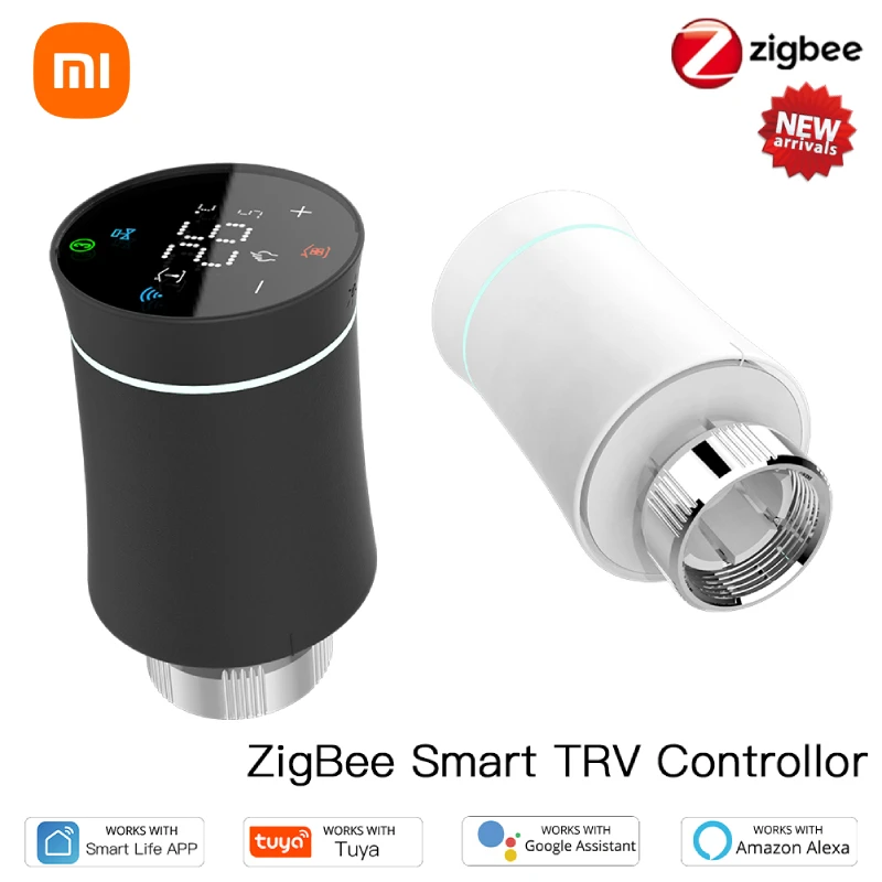 Xiaomi ZigBee 3.0 TRV Thermostat Tuya Radiator Actuator Valve Smart Programmable Temperature Control Alexa Google Voice Control
Xiaomi ZigBee 3.0 TRV Thermostat Tuya Radiator Actuator Valve Smart Programmable Temperature Control Alexa Google Voice Control