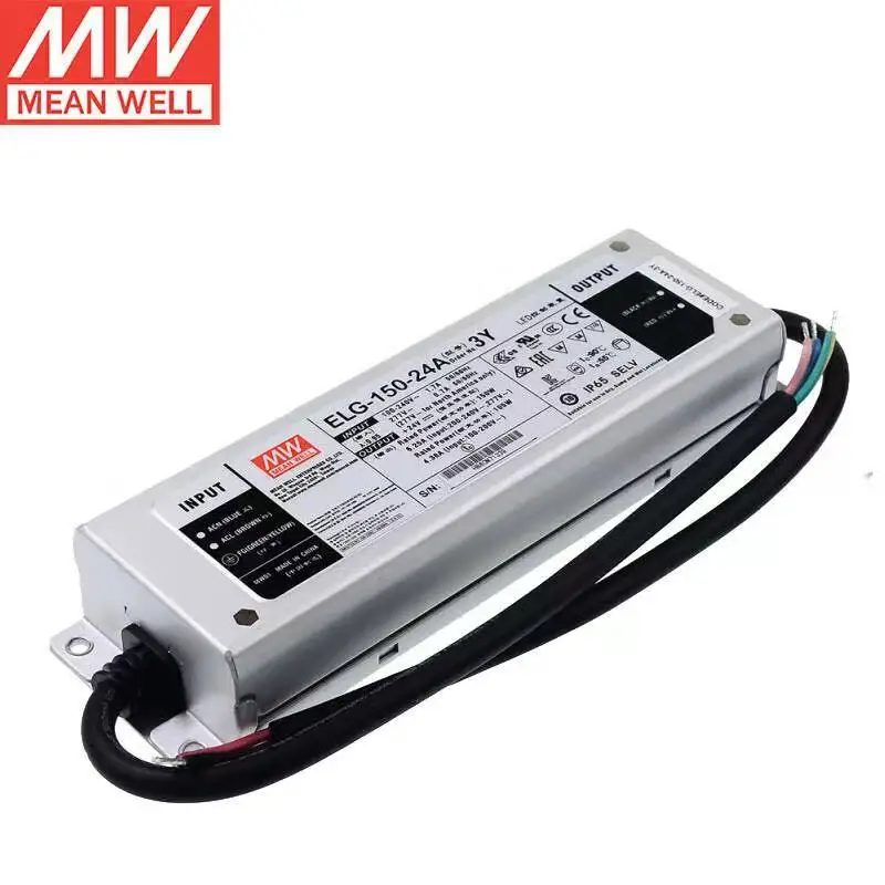 MEAN WELL ELG-150-24A-3Y 24 В постоянного тока, 6,25 А, одиночная выходная мощность с функцией PFC, постоянное напряжение + с драйвером постоянного тока для светодиода
MEAN WELL ELG-150-24A-3Y 24 В постоянного тока, 6,25 А, одиночная выходная мощность с функцией PFC, постоянное напряжение + с драйвером постоянного тока для светодиода