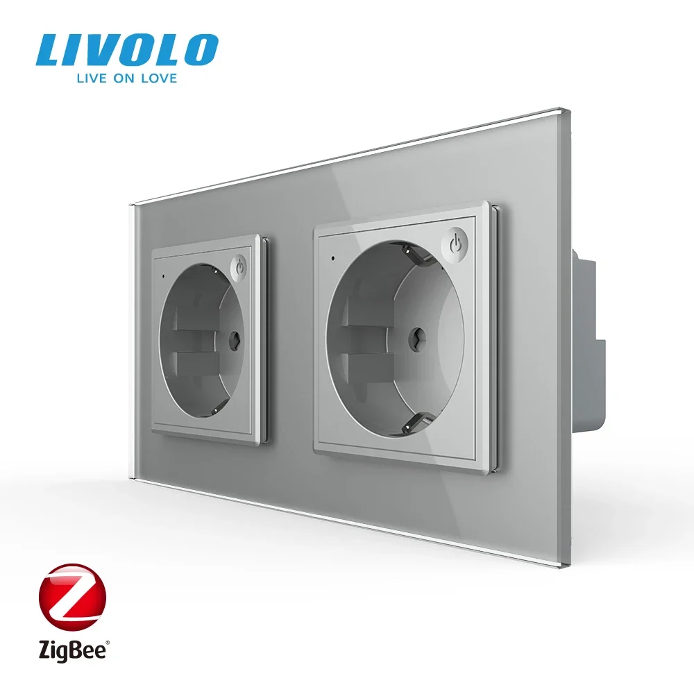 Livolo EU Standard New Smart Wifi Power Socket,Crystal Grey Glass Panel, Smartphone 16A Wall Power Socket, Wifi app
Livolo EU Standard New Smart Wifi Power Socket,Crystal Grey Glass Panel, Smartphone 16A Wall Power Socket, Wifi app