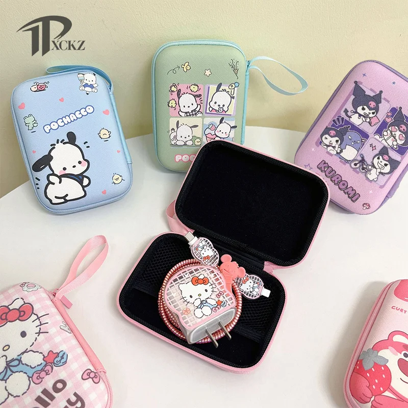 Cartoon Cute Sanrio Anime Kitty Kuromi Pochacco Earphone Case Charger Cable Coin Hard Disk Travel Portable Storage Bag Organizer
Cartoon Cute Sanrio Anime Kitty Kuromi Pochacco Earphone Case Charger Cable Coin Hard Disk Travel Portable Storage Bag Organizer