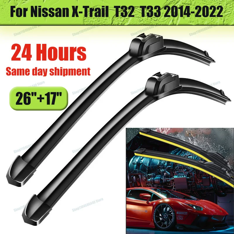 Wiper Front Wiper Blades Set For Nissan X-Trail T32 T33 2014-2025 2015 2016 2017 2018 2019 Windshield Windscreen Window 22"+20"
Wiper Front Wiper Blades Set For Nissan X-Trail T32 T33 2014-2025 2015 2016 2017 2018 2019 Windshield Windscreen Window 22"+20"