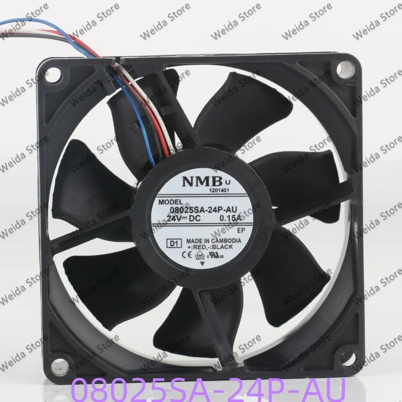 New original NMB 08025SA-24P-AU 24V 0.15A PWM ultra-quiet fan Inverter cooling fan 8CM
New original NMB 08025SA-24P-AU 24V 0.15A PWM ultra-quiet fan Inverter cooling fan 8CM