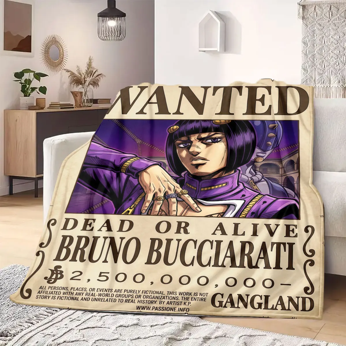 JOJO's Bizarre Adventure Anime Style Flannel Blanket, Print for Bed and Chair, Warm Home Textile, Lightweight Blanket_LIAN
JOJO's Bizarre Adventure Anime Style Flannel Blanket, Print for Bed and Chair, Warm Home Textile, Lightweight Blanket_LIAN