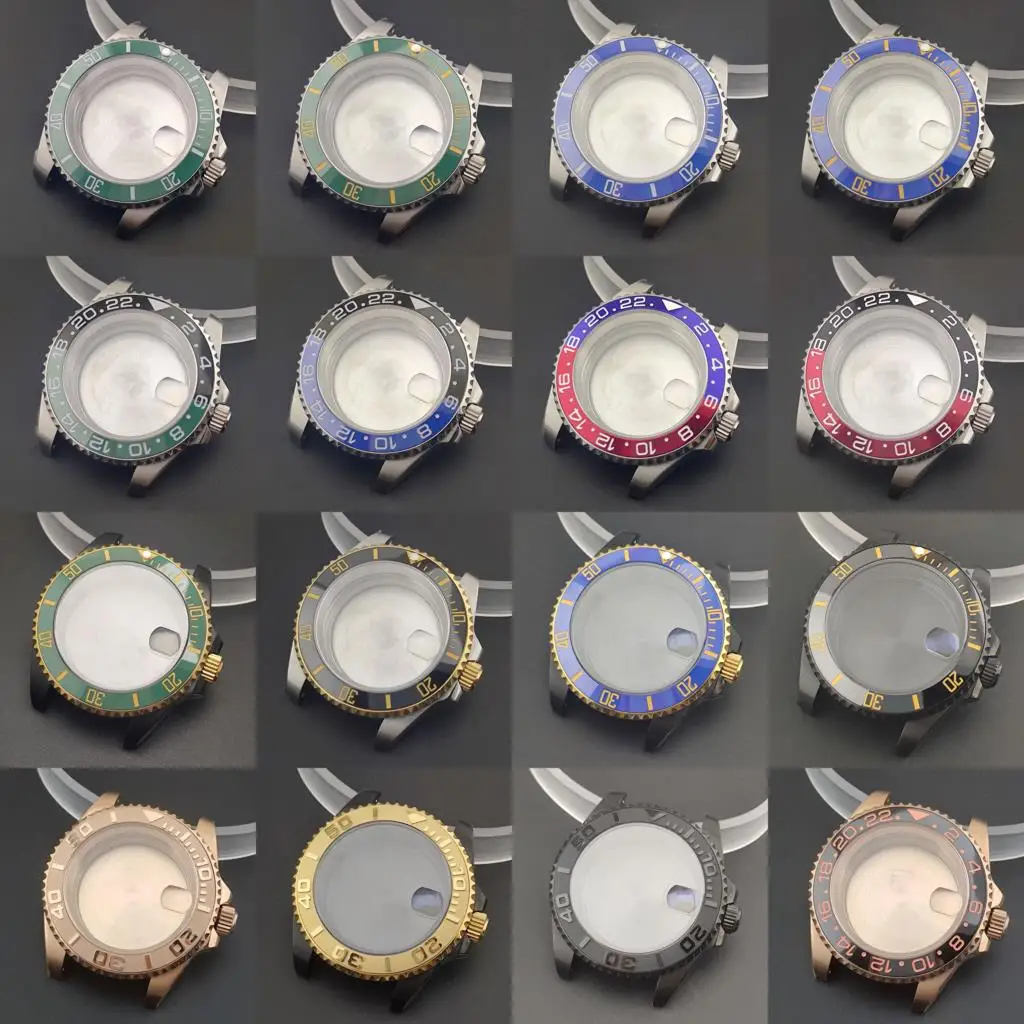 40mm NH35 Case Dial Hands Mens Stainless Steel CasesSapphire Glass Water Resistant Parts for SUB GMT Yacht-master nh35 Movement
40mm NH35 Case Dial Hands Mens Stainless Steel CasesSapphire Glass Water Resistant Parts for SUB GMT Yacht-master nh35 Movement