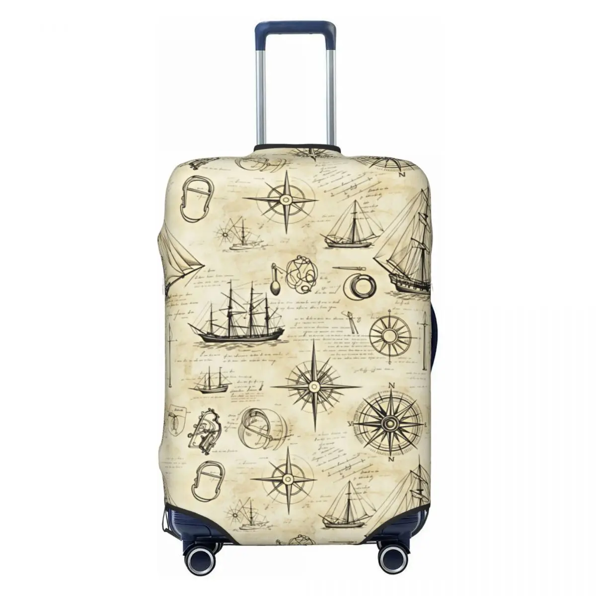 Vintage Nautical Sailboat Compass Pattern Travel Luggage Cover Elastic Suitcase Cover Protector Fit 18-32 Inch
Vintage Nautical Sailboat Compass Pattern Travel Luggage Cover Elastic Suitcase Cover Protector Fit 18-32 Inch