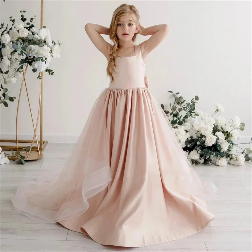 Wedding Tulle Pleat A Line Formal Customized Flower Girl Dress Long Ball Bow Princess First Communion Dress New 2026
Wedding Tulle Pleat A Line Formal Customized Flower Girl Dress Long Ball Bow Princess First Communion Dress New 2026