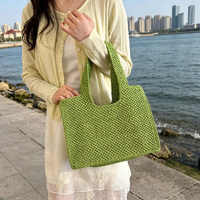 Beach vacation woven bag women's 2026 new spring and summer hand-woven shoulder bag large-capacity tote bag
Beach vacation woven bag women's 2026 new spring and summer hand-woven shoulder bag large-capacity tote bag