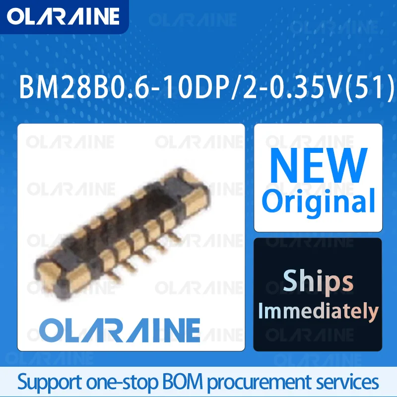 50/200/500Pcs BM28B0.6-10DP/2-0.35V(51) 100% brand new and original IC chip Mezzanine connectors 12 Position 5 A
50/200/500Pcs BM28B0.6-10DP/2-0.35V(51) 100% brand new and original IC chip Mezzanine connectors 12 Position 5 A
