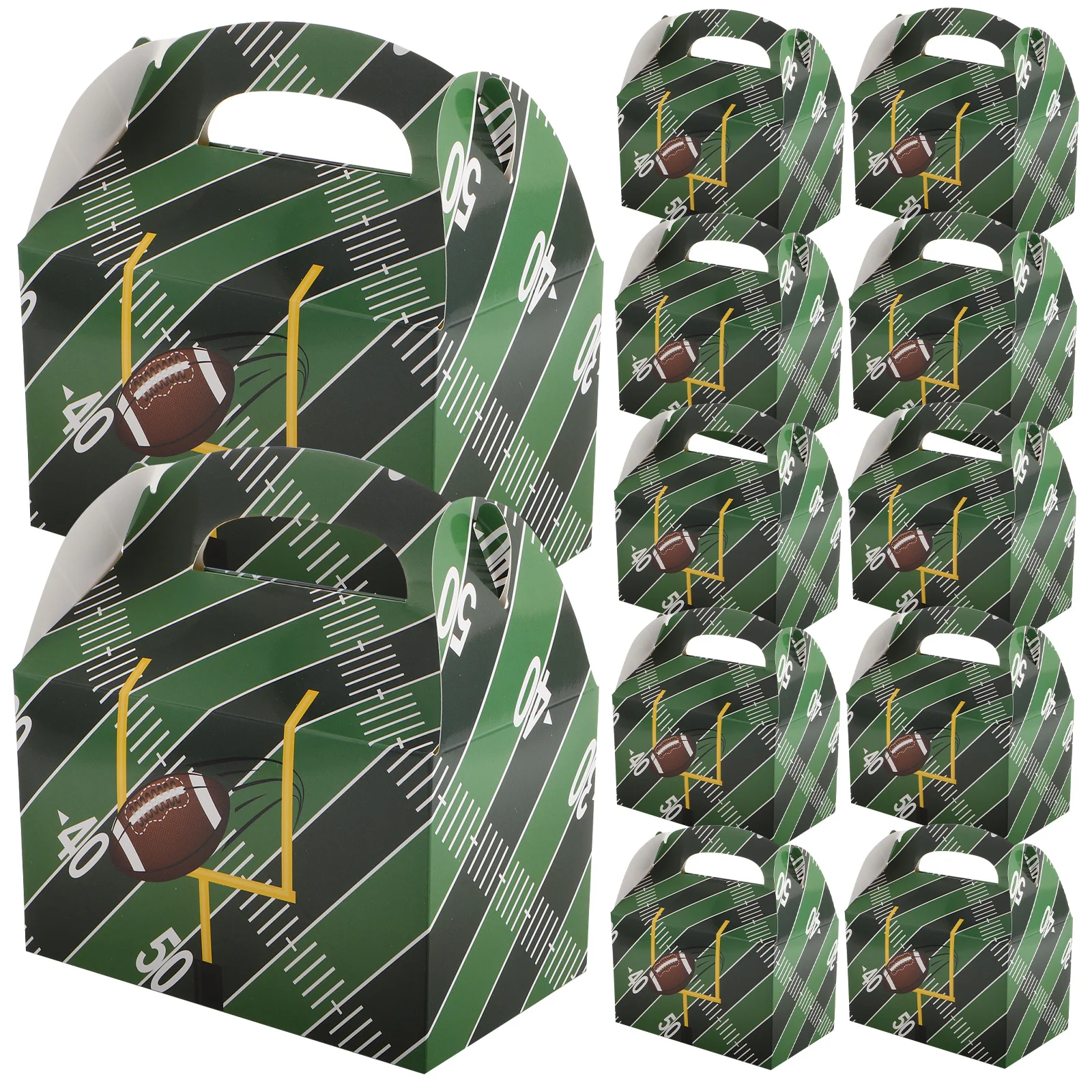 50 Pcs Football Party Supplies Candy Boxes Green Paperboard Rugby Themed Treat Favor Large Capacity Wedding Baby Shower 
50 Pcs Football Party Supplies Candy Boxes Green Paperboard Rugby Themed Treat Favor Large Capacity Wedding Baby Shower