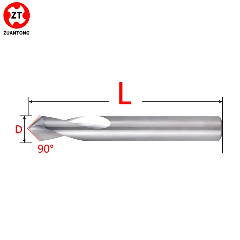 ZUANTONG Carbide Spot Drill Bit 90Degree CNC Chamfering Drilling Guide Tool Tungsten Steel Location Centering Drill Double-ended
ZUANTONG Carbide Spot Drill Bit 90Degree CNC Chamfering Drilling Guide Tool Tungsten Steel Location Centering Drill Double-ended