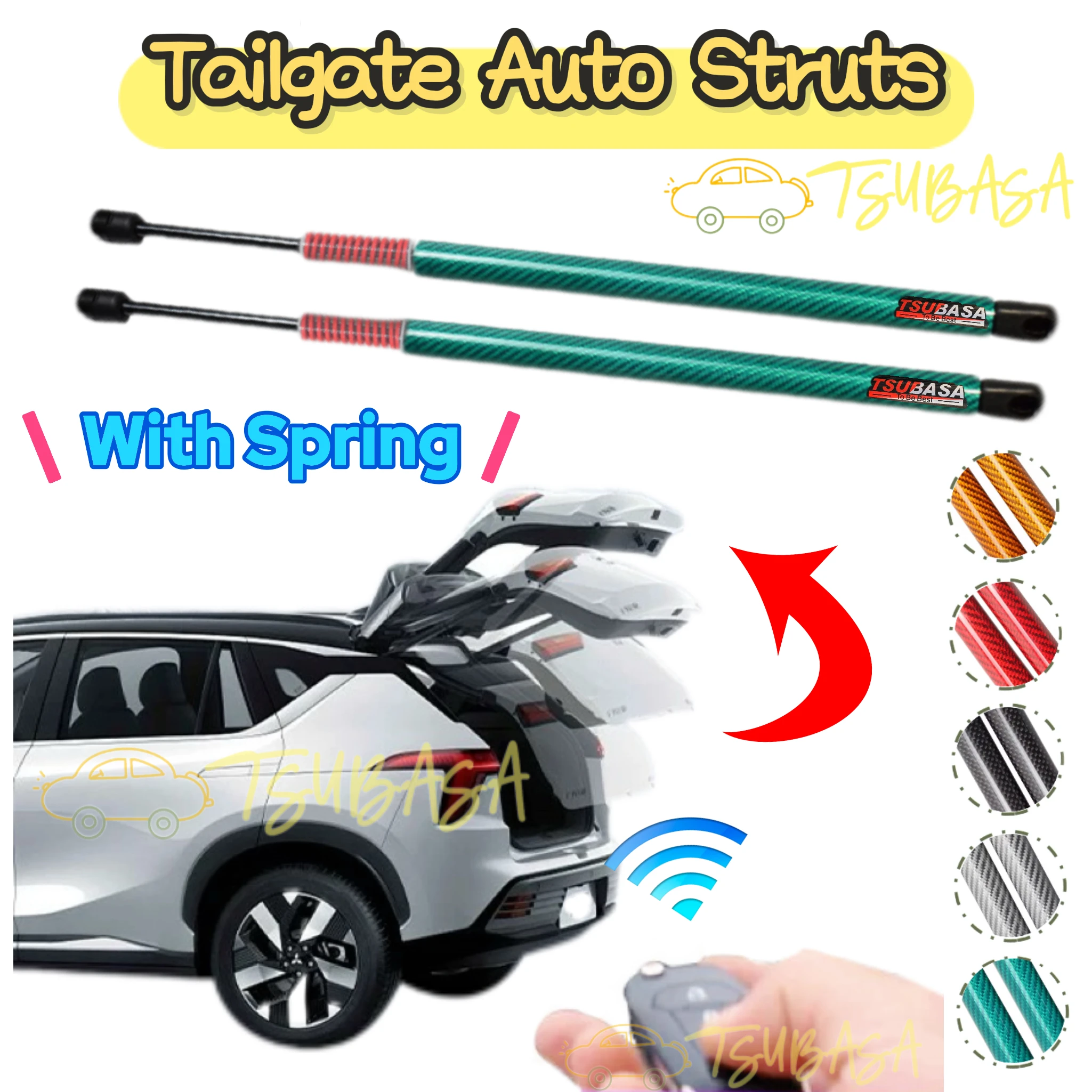 Auto Struts With Springs For Mustang GT Coupe With 3KG ABS Materiel Spoiler Mk6 (S550) Rear Tailgate Trunk Boot Lift Supports
Auto Struts With Springs For Mustang GT Coupe With 3KG ABS Materiel Spoiler Mk6 (S550) Rear Tailgate Trunk Boot Lift Supports
