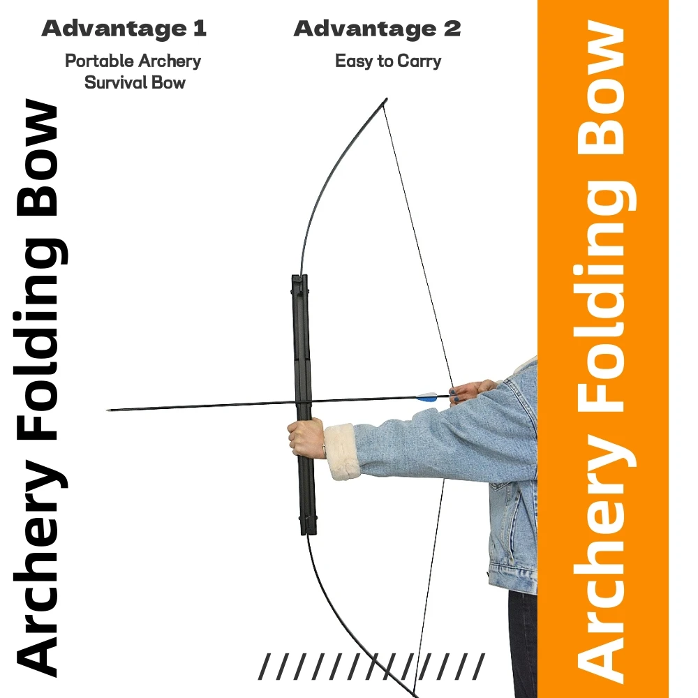57 Inch Folding Archery Bow - Black Alloy Construction, Right Handed Ideal for Hunting, Target Shooting & Outdoor Sports
57 Inch Folding Archery Bow - Black Alloy Construction, Right Handed Ideal for Hunting, Target Shooting & Outdoor Sports