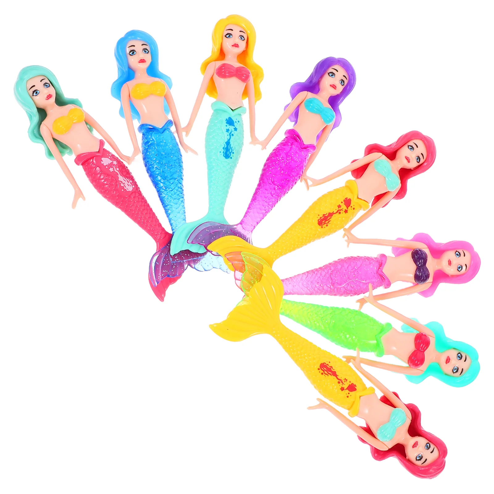 8pcs Mermaid Toys Mermaid Bath Toy Diving Fun for Kids Safe Floating Cartoon Small Dolls Swim Training Accessories
8pcs Mermaid Toys Mermaid Bath Toy Diving Fun for Kids Safe Floating Cartoon Small Dolls Swim Training Accessories