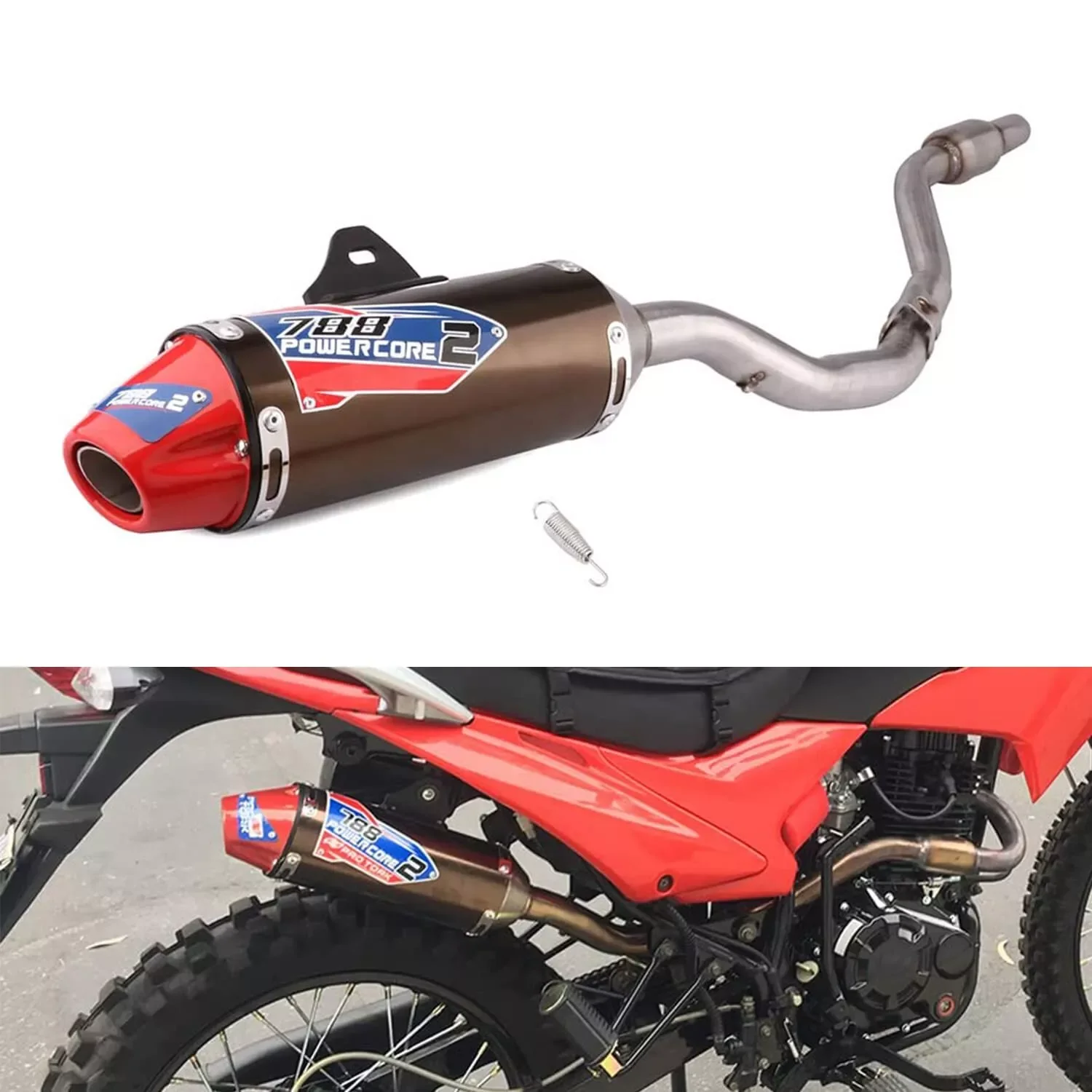 JFG Muffler Pipe Full Kit Motorcycle Exhaust Pipe For HONDA CRF150F/CRF230F 2003-2013/CRF 230F Exhaust Pipe Nozzle Muffler
JFG Muffler Pipe Full Kit Motorcycle Exhaust Pipe For HONDA CRF150F/CRF230F 2003-2013/CRF 230F Exhaust Pipe Nozzle Muffler