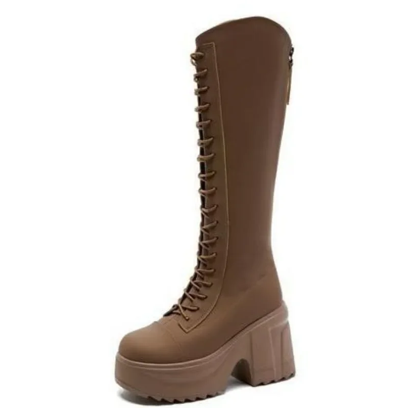 Top quality10CM Women Increase Height Boots Classic Solid Color Female Microfiber Leather High Heels Daily Cross-tied Long Boots
Top quality10CM Women Increase Height Boots Classic Solid Color Female Microfiber Leather High Heels Daily Cross-tied Long Boots