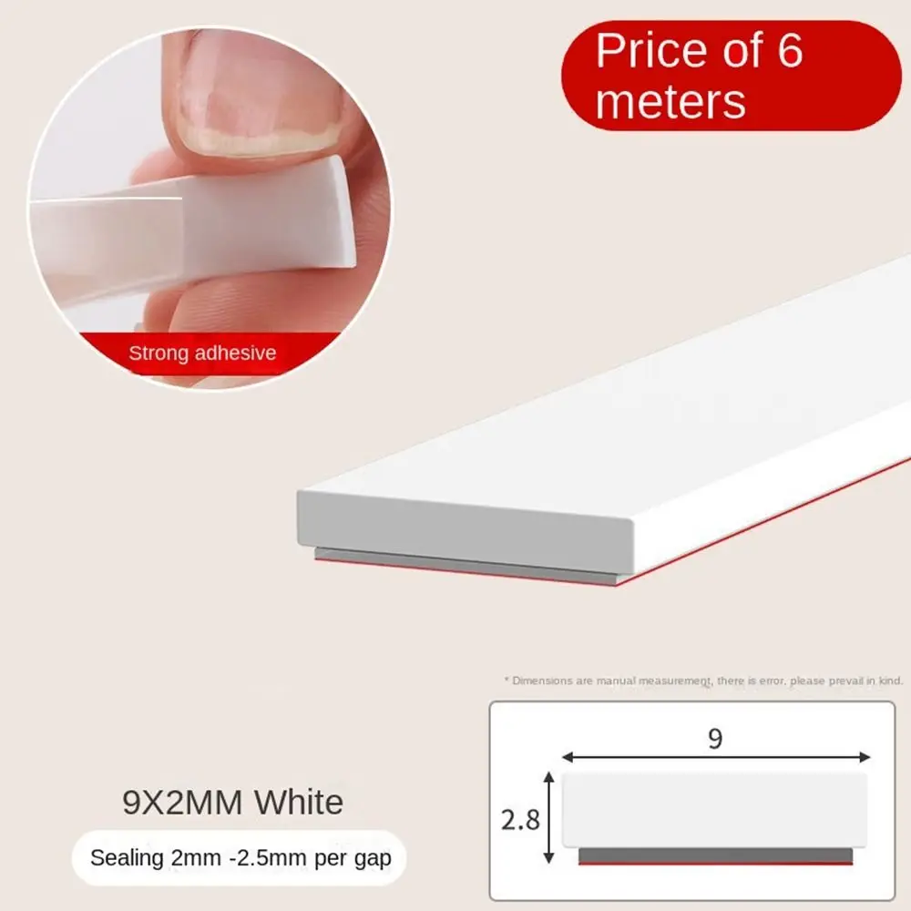 New Silicone Rubber Door Seal Strip D/E/I Type Flexible Weatherstrip 6Meters Anti Collision Seal Stopper Window
New Silicone Rubber Door Seal Strip D/E/I Type Flexible Weatherstrip 6Meters Anti Collision Seal Stopper Window