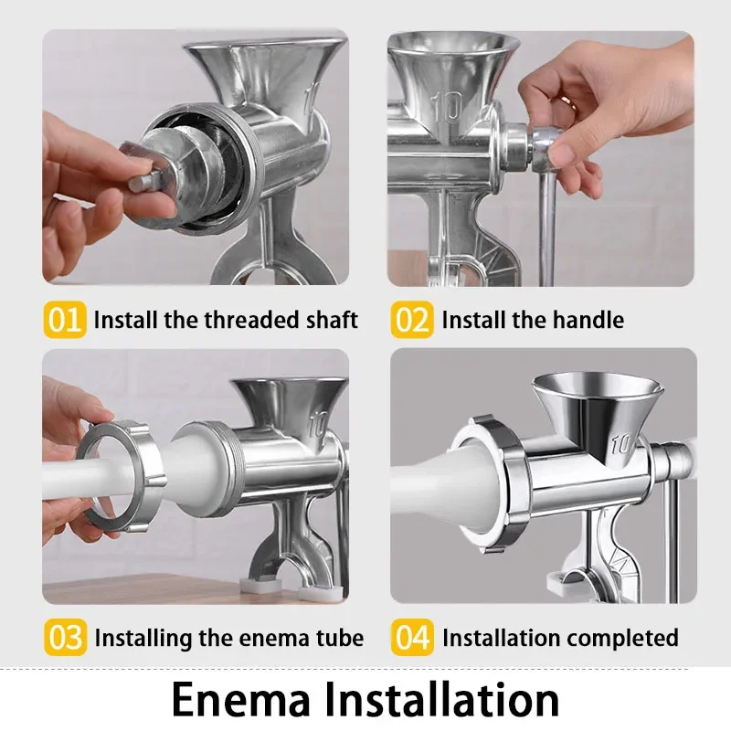 Household Pork Mincer Sausage Maker Stainless Steel Meat Grinder Manual Mincer Manual Meat Grinder Sausage Maker Table for
Household Pork Mincer Sausage Maker Stainless Steel Meat Grinder Manual Mincer Manual Meat Grinder Sausage Maker Table for