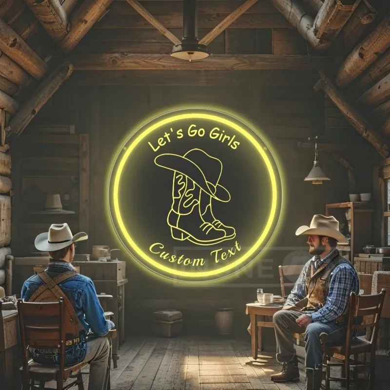 Customizable Western Cowboy Boot Hat Neon Sign USB-Powered Light for Bedroom Game Room Party Decor Rustic Wall Mountable Gift
Customizable Western Cowboy Boot Hat Neon Sign USB-Powered Light for Bedroom Game Room Party Decor Rustic Wall Mountable Gift