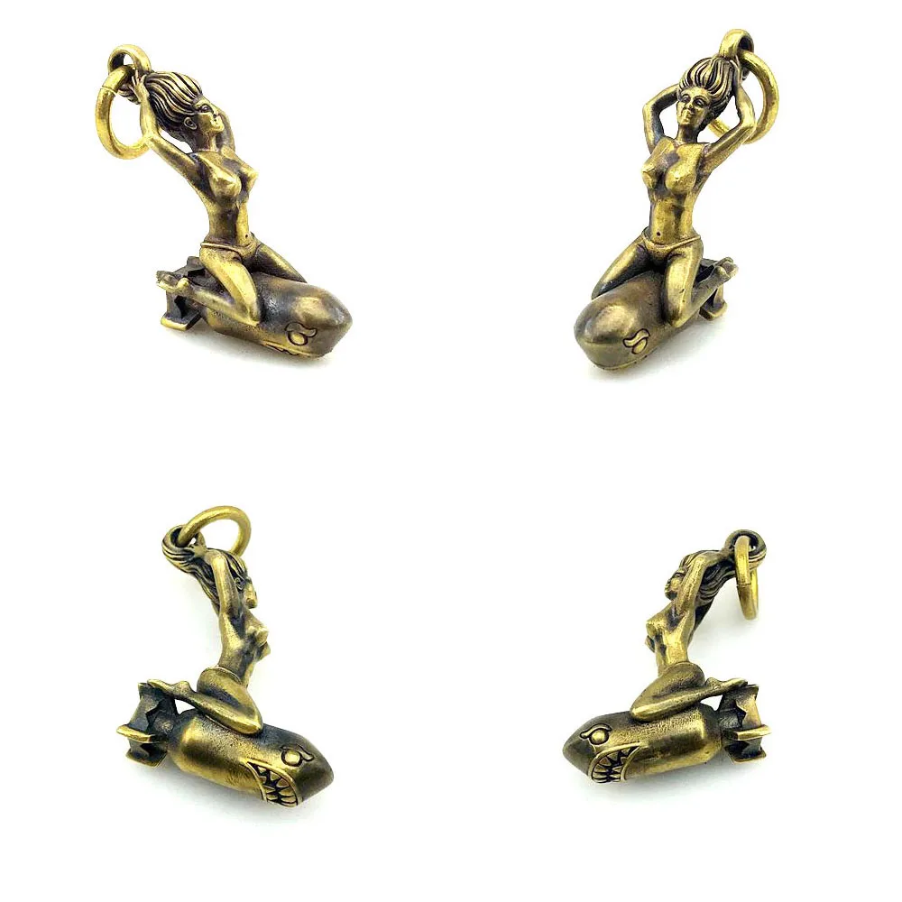 EDC Brass Lady Bomb Shark Keychain Key Ring Funny Outdoor Tool Accessories DIY Pendant Stylish Gift for Man
EDC Brass Lady Bomb Shark Keychain Key Ring Funny Outdoor Tool Accessories DIY Pendant Stylish Gift for Man