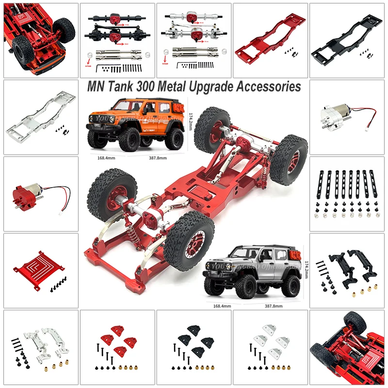 1/12 MN Tank 300 Full-scale Remote-controlled Vehicle Metal Upgrade Accessories Frame Support Motor Front and Rear Axle Upgrades
1/12 MN Tank 300 Full-scale Remote-controlled Vehicle Metal Upgrade Accessories Frame Support Motor Front and Rear Axle Upgrades