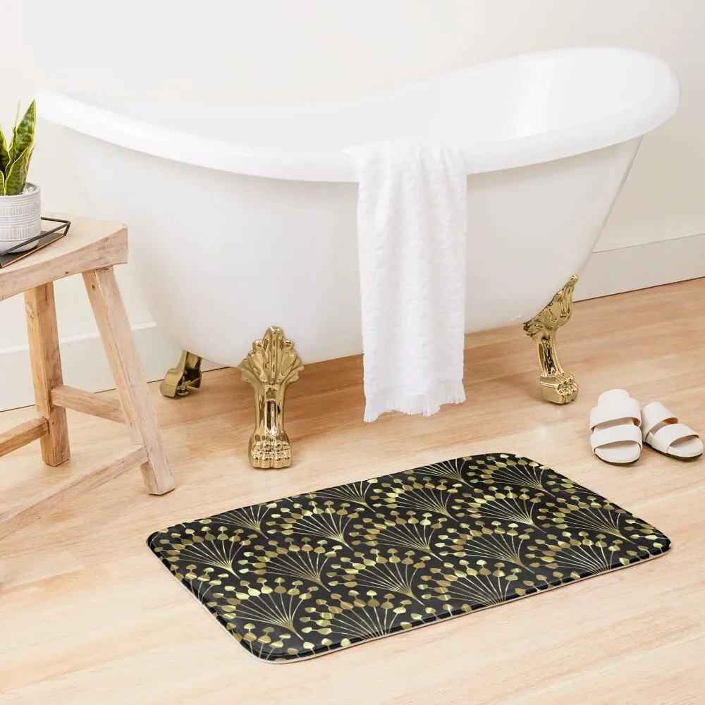 Gold on black Art-deco geometric pattern Bath Mat Bathroom Gadgets External Entrance Doormat Mat
Gold on black Art-deco geometric pattern Bath Mat Bathroom Gadgets External Entrance Doormat Mat