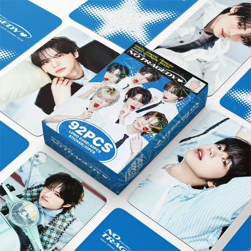 92PCS Boy Group Mini Album NO TRAGEDY Lomo Cards Set Korean Idol HD Photo Cards + Stickers Fans Collectible Gift
92PCS Boy Group Mini Album NO TRAGEDY Lomo Cards Set Korean Idol HD Photo Cards + Stickers Fans Collectible Gift
