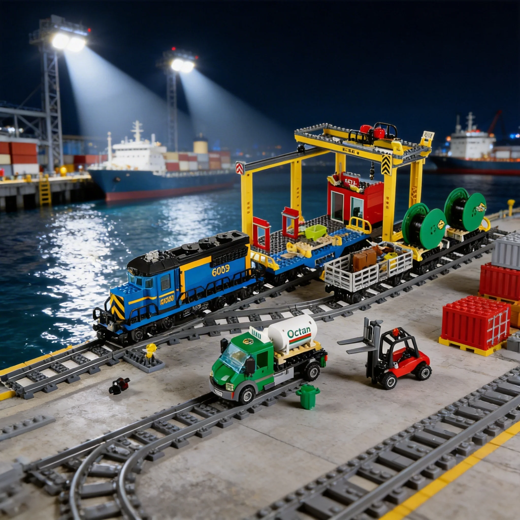 The new 60052 freight train building blocks, train bricks, toy remote control, creative display model, holiday objects for men a
The new 60052 freight train building blocks, train bricks, toy remote control, creative display model, holiday objects for men a