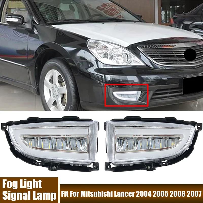 A Pair of Fog Lights LED Turn Signal Lamp Front Bumper LED Daytime Running Light For Mitsubishi Lancer 2004-2007 Car Accessories
A Pair of Fog Lights LED Turn Signal Lamp Front Bumper LED Daytime Running Light For Mitsubishi Lancer 2004-2007 Car Accessories