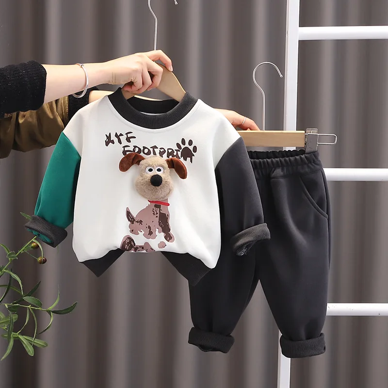 Toddler Spring Outfit 2024 Designer Baby Boy Clothes 1 To 2 Years Cartoon Dog Pullover Long Sleeve T-shirts Pants Kids Boys Suit
Toddler Spring Outfit 2024 Designer Baby Boy Clothes 1 To 2 Years Cartoon Dog Pullover Long Sleeve T-shirts Pants Kids Boys Suit