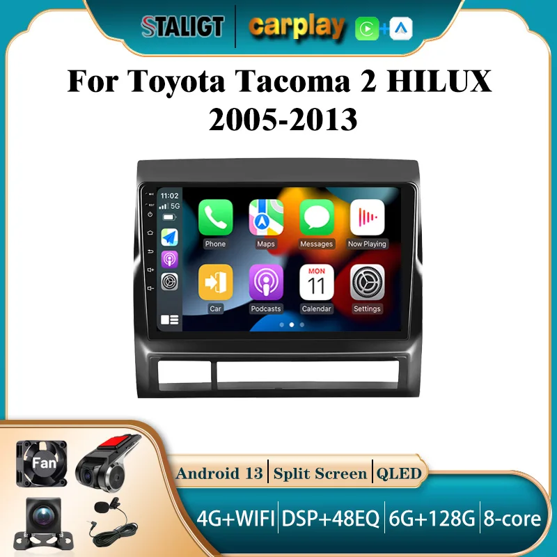 2Din Android Carplay Android Auto Wireless Bluetooth For Toyota Tacoma 2 HILUX 2005-2013 Automotive Car Video 8Core Car Radio
2Din Android Carplay Android Auto Wireless Bluetooth For Toyota Tacoma 2 HILUX 2005-2013 Automotive Car Video 8Core Car Radio