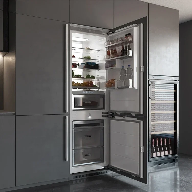 Home Appliance 276L /308L Built in Fridge Freezer Double Door Refrigerator Bottom-freezer for Wholesale House Decoration
Home Appliance 276L /308L Built in Fridge Freezer Double Door Refrigerator Bottom-freezer for Wholesale House Decoration
