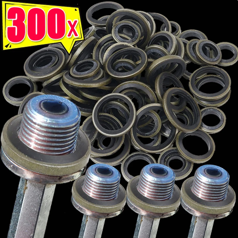M6-M16 Sump Plug Gasket Car Oil Drain Screw Combined Sealing Washer Bonded Seal Gasket Oil Resistant O Ring Combination Gasket
M6-M16 Sump Plug Gasket Car Oil Drain Screw Combined Sealing Washer Bonded Seal Gasket Oil Resistant O Ring Combination Gasket