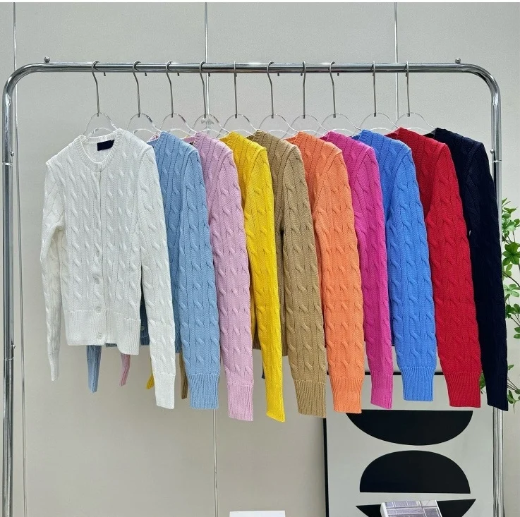 Women's Pure Color Knitted Twisted Cardigan Medium Thickness Long Sleeve round Neck Warmth Spring Cotton Color Sweater
Women's Pure Color Knitted Twisted Cardigan Medium Thickness Long Sleeve round Neck Warmth Spring Cotton Color Sweater
