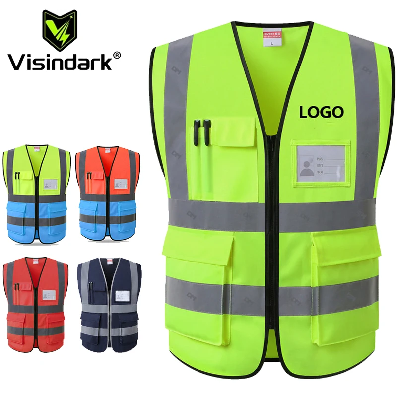 Hi Vis Class 2 Reflective Vest Zipper Front Safety Vest With Reflective Strips Construction Workwear Safety Reflective Vest
Hi Vis Class 2 Reflective Vest Zipper Front Safety Vest With Reflective Strips Construction Workwear Safety Reflective Vest