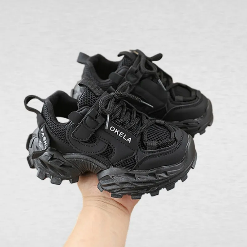 Kids sports shoes Spring Autumn New boys' soft sole mesh breathable running shoes girls' fashionable anti slip dad shoes
Kids sports shoes Spring Autumn New boys' soft sole mesh breathable running shoes girls' fashionable anti slip dad shoes