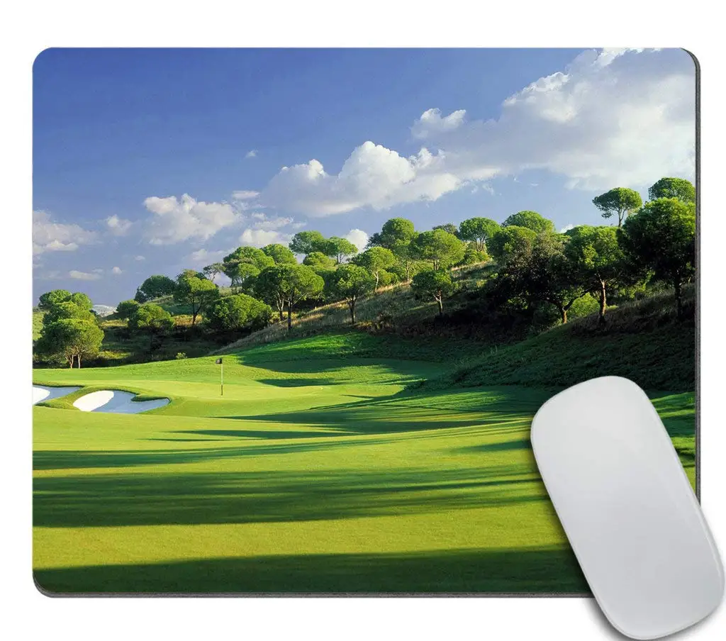 Personalized Golf Course Printing Square Mouse Pads Lock Edge Gaming Mousepad Mouse Mat Keyboard Mats Desk Pad 22x18cm
Personalized Golf Course Printing Square Mouse Pads Lock Edge Gaming Mousepad Mouse Mat Keyboard Mats Desk Pad 22x18cm