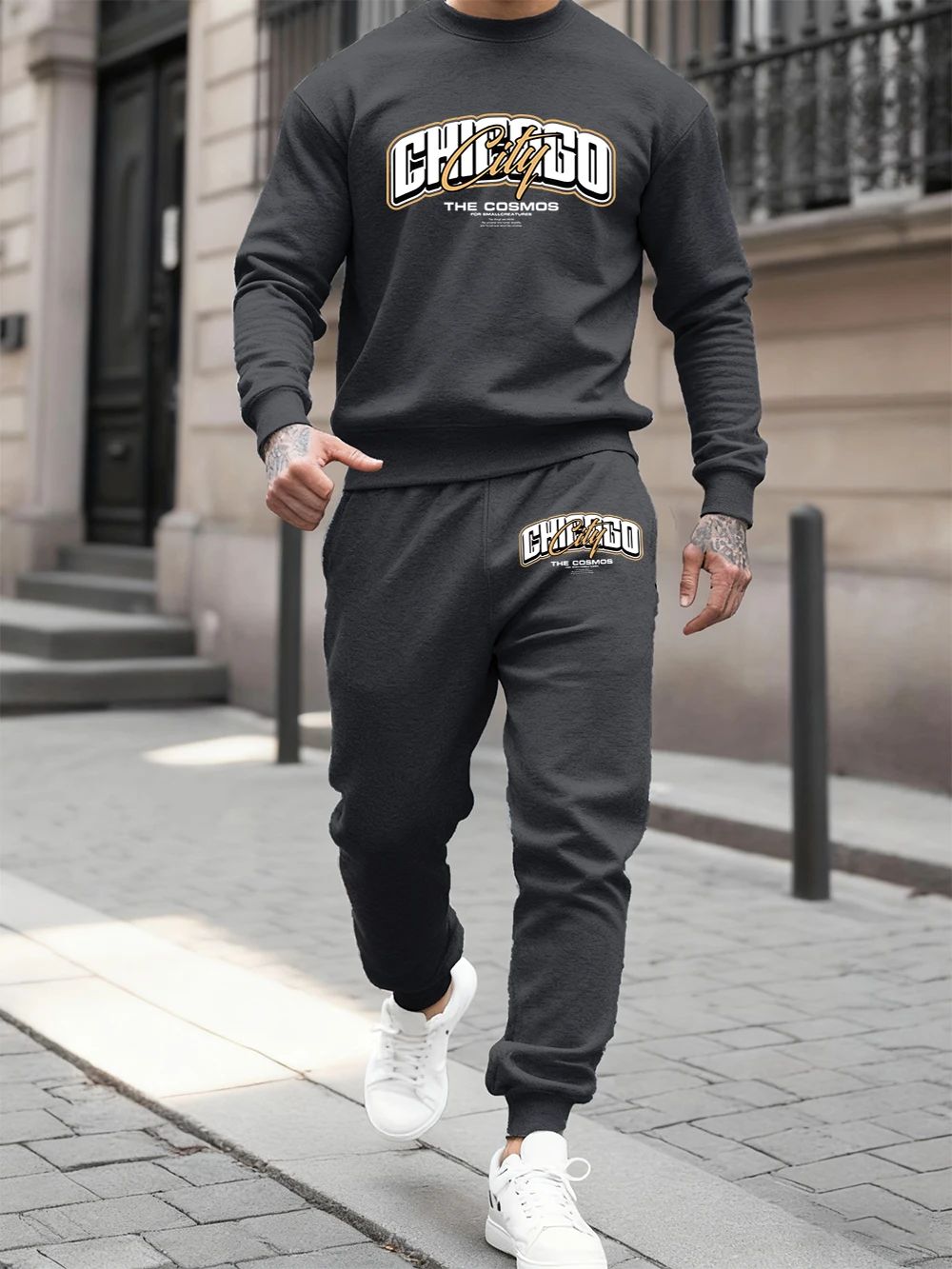 2 Pcs Hoodie Set Men Chicago City The Cosmos Prints Sweatpants Sporty Fleece Warm Crewneck Sweatshirt Pants Autumn Loose Clothes
2 Pcs Hoodie Set Men Chicago City The Cosmos Prints Sweatpants Sporty Fleece Warm Crewneck Sweatshirt Pants Autumn Loose Clothes