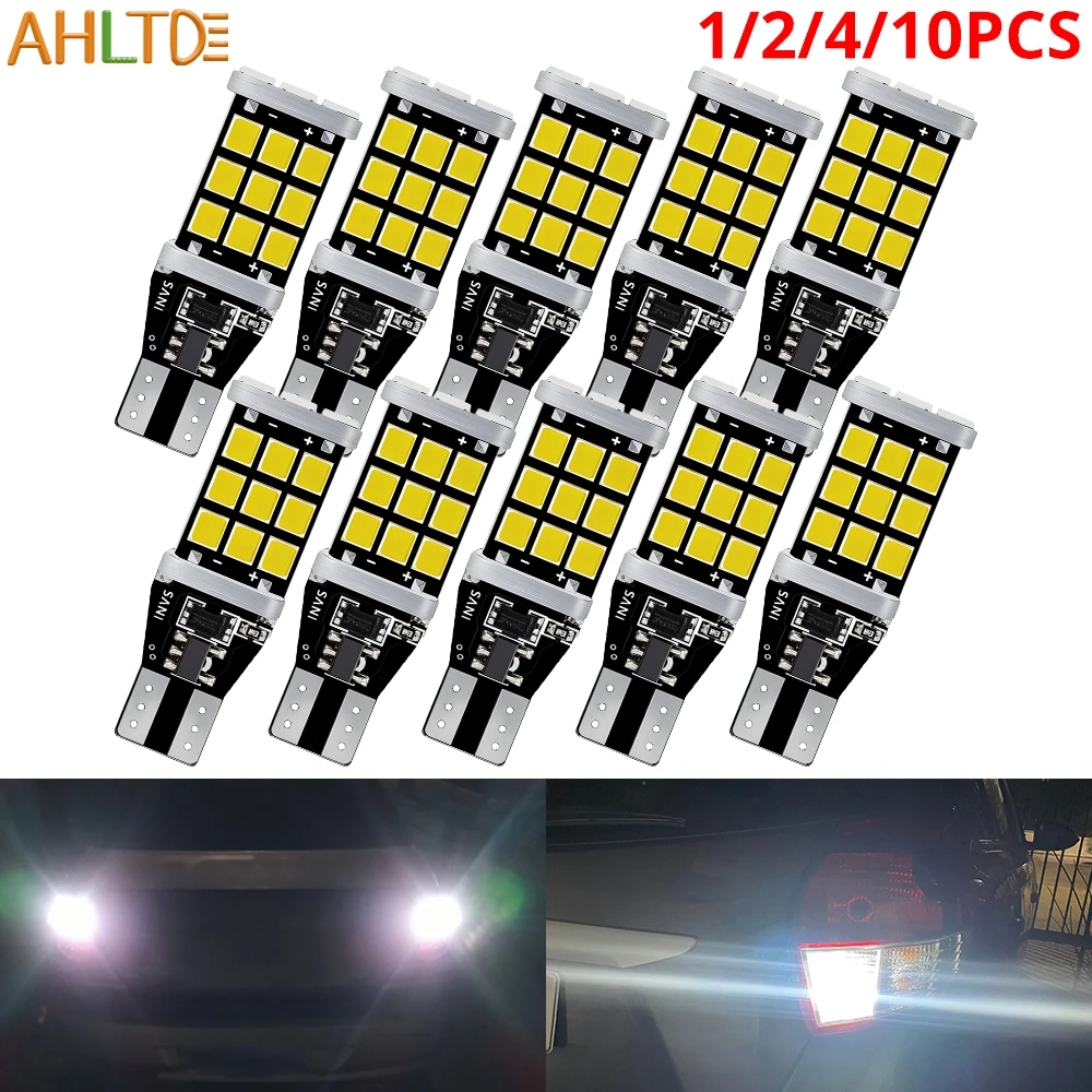 1/2/4/10pcs T15 W16W 2835 Car Strobe LED Reverse License Plate Lamp Ultra Bright Auto Trunk Parking Tail Bulb Turn Signal Lights
1/2/4/10pcs T15 W16W 2835 Car Strobe LED Reverse License Plate Lamp Ultra Bright Auto Trunk Parking Tail Bulb Turn Signal Lights
