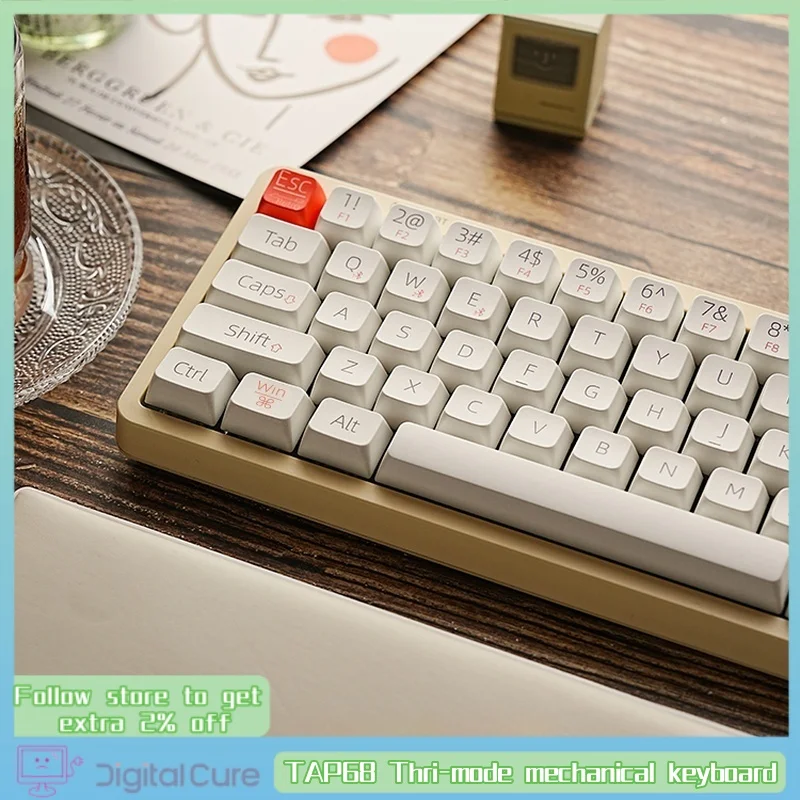 Mechanical Keyboard 68 Key Wireless Thri-Mode Retro Hot Sublimation Customized Female Bluetooth Hot Plug Game Office Keyboard
Mechanical Keyboard 68 Key Wireless Thri-Mode Retro Hot Sublimation Customized Female Bluetooth Hot Plug Game Office Keyboard