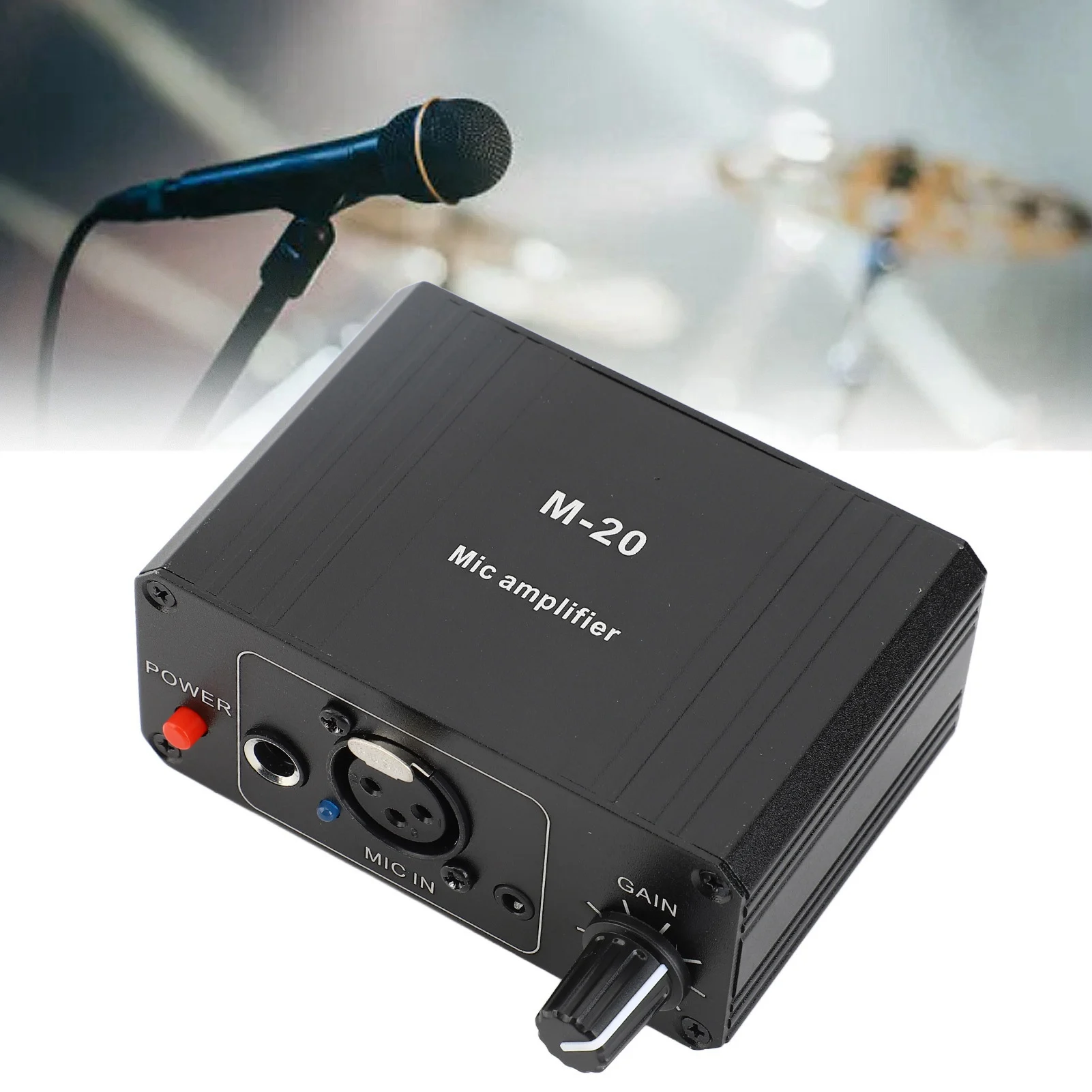 Microphone Preamp High Gain 48V Phantom Power XLR Output Mic Preamplifier for Dynamic and Condenser Microphones Booster
Microphone Preamp High Gain 48V Phantom Power XLR Output Mic Preamplifier for Dynamic and Condenser Microphones Booster