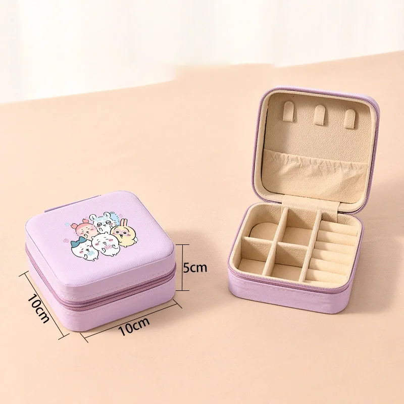 Chiikawas Mini Jewelry Storage Box Female Cute Cartoon Display Box Woman Earrings Holder Case Travel Portable Jewelry Box Gift
Chiikawas Mini Jewelry Storage Box Female Cute Cartoon Display Box Woman Earrings Holder Case Travel Portable Jewelry Box Gift