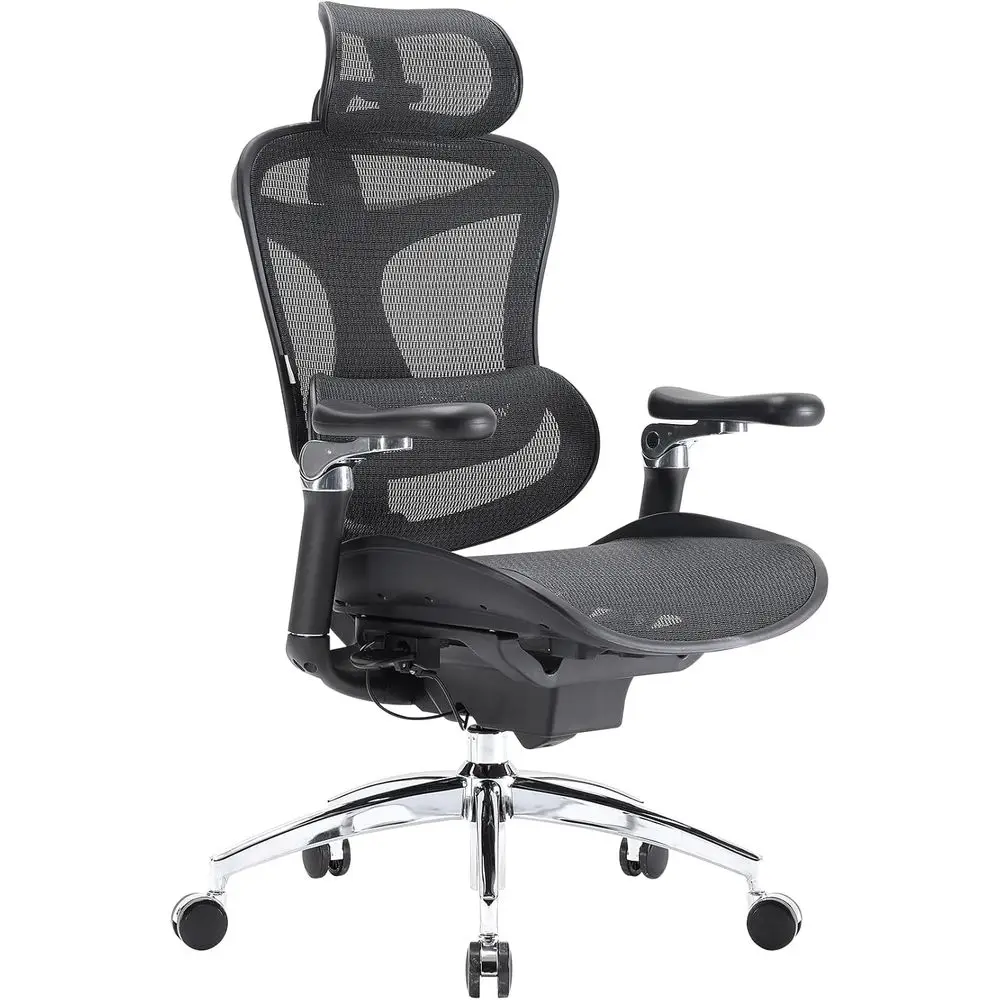 Ergonomic Office Chair with 6D Armrests, Lumbar Support, Adjustable Seat and Backrest, Ideal for Big and Tall Users (Black)
Ergonomic Office Chair with 6D Armrests, Lumbar Support, Adjustable Seat and Backrest, Ideal for Big and Tall Users (Black)