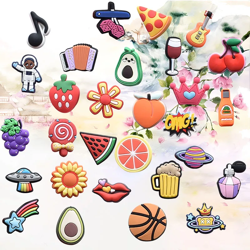 Shoe Charms for Crocs Accessories Fruit Exercise Shoes Charm for Croc Decorations Pins Men Accessory Jeans Woman Clogs Clips
Shoe Charms for Crocs Accessories Fruit Exercise Shoes Charm for Croc Decorations Pins Men Accessory Jeans Woman Clogs Clips