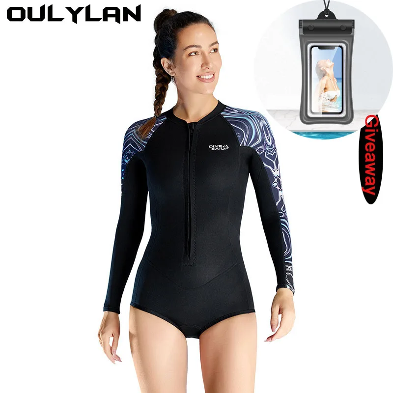 Oulylan Cold Resistant Surfing Swimming Diving Suit 2MM Diving Suit Women's Jumpsuit Long Sleeved Shorts Snorkeling Suit
Oulylan Cold Resistant Surfing Swimming Diving Suit 2MM Diving Suit Women's Jumpsuit Long Sleeved Shorts Snorkeling Suit