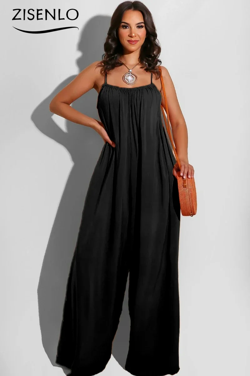 Casual Jumpsuit Women Spring Summer New Solid Color Casual Halter Women's Jumpsuit Women's Clothing Trend 2024 One Pieces
Casual Jumpsuit Women Spring Summer New Solid Color Casual Halter Women's Jumpsuit Women's Clothing Trend 2024 One Pieces
