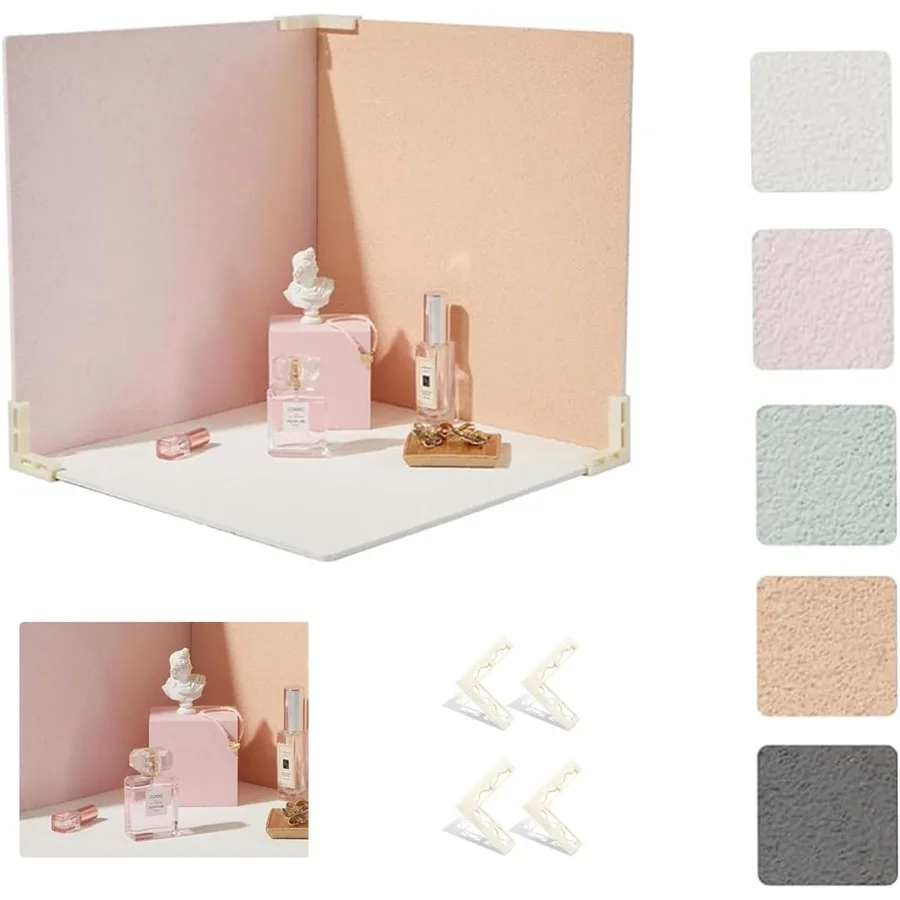 5PCS Photography Backdrop Boards with 4 Brackets 16x16 Inch Coarse Sand Backdrop Board for Food Jewelry Cosmetics and Ornaments
5PCS Photography Backdrop Boards with 4 Brackets 16x16 Inch Coarse Sand Backdrop Board for Food Jewelry Cosmetics and Ornaments
